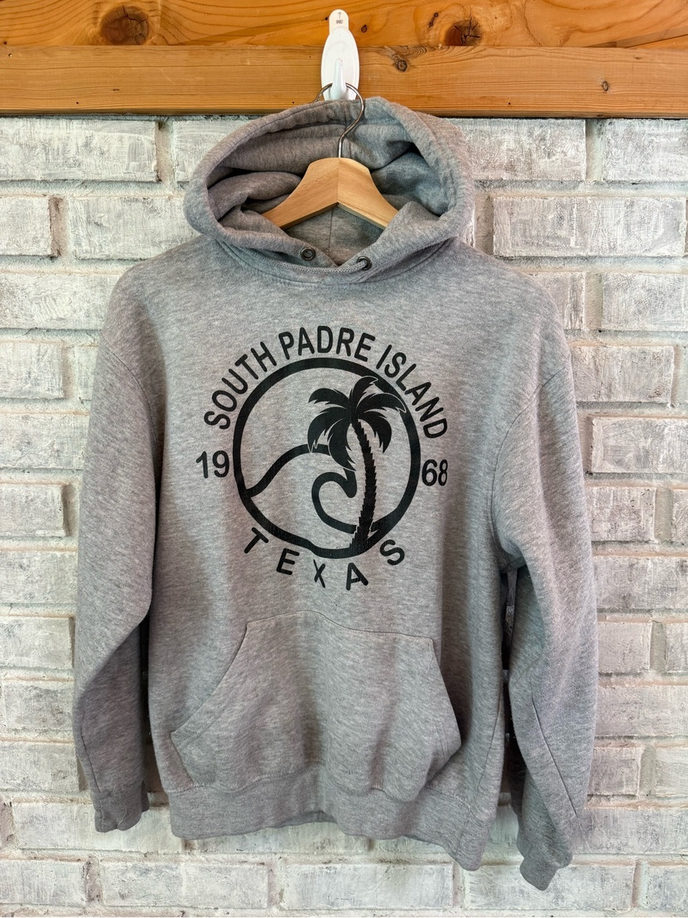 South Padre Island Texas Gray Pullover Hoodie